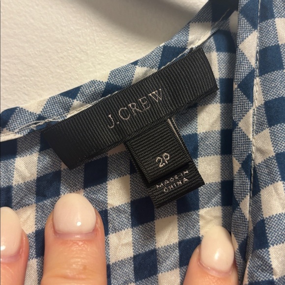 Gingham Peplum Tank - Picture 2 of 5